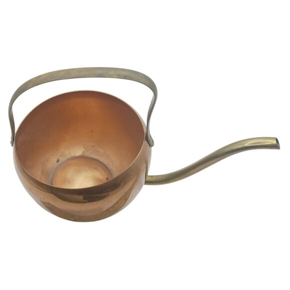 Vintage Coppercraft Guild Watering Can Mid-Century Modern Copper & Brass - Picture 4 of 8
